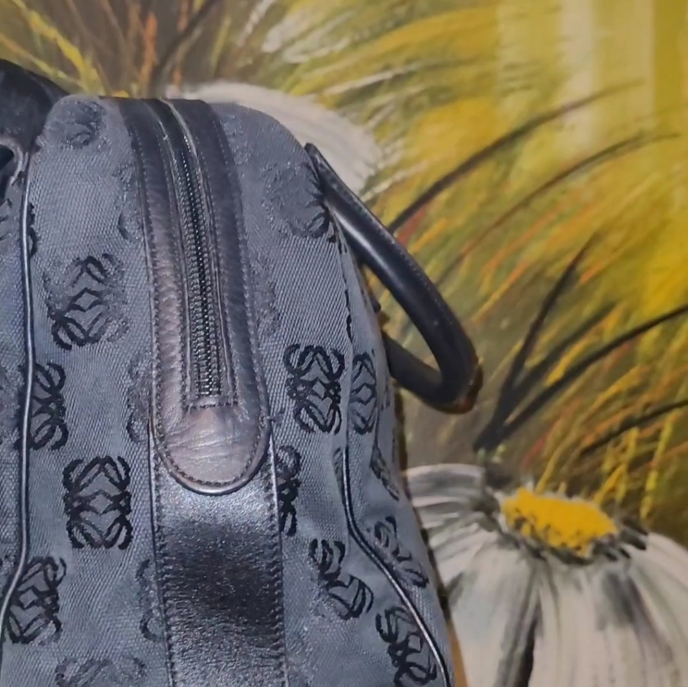Loewe Black Patterned Satchel - Picture 15 of 16